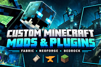 create custom minecraft mods for fabric, neoforge, plugins or bedrck addons