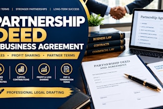 draft a professional partnership and partnership agreement