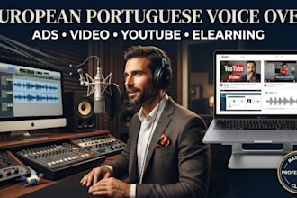 record professional portuguese voice over for videos and ads