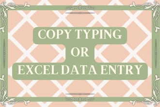 retype documents and enter data in word or excel