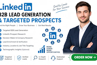do targeted b2b lead generation and linkedin prospect research