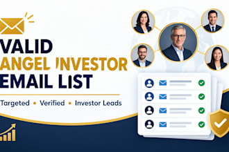 provide you valid email list of angel investors
