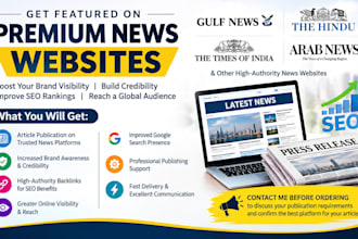 publish organic PR on indian, germany and gulf news sites