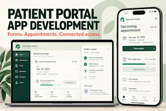 build ai healthcare app, doctor booking, telehealth patient portal saas, ai app