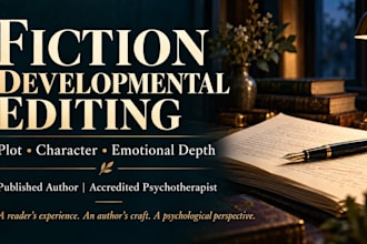 developmentally edit your fiction for plot and character psychology