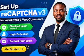 set up wordpress recaptcha v3 for checkout login and contact form spam