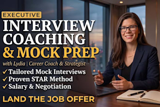 provide professional executive interview coaching and prep
