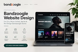design a bandzoogle website for dj music artist band redesign bandzoogle stores