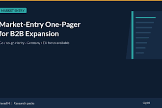 write a germany or dach market entry one pager for b2b