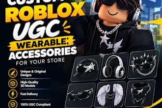 create custom roblox ugc wearable accessories for your store