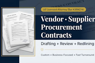 draft a professional b2b vendor and supplier agreement