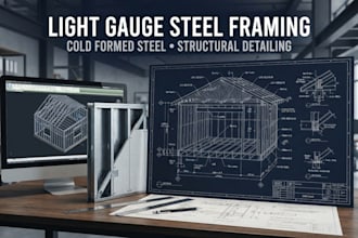 design light gauge steel framing, structural detailing, cold formed steel