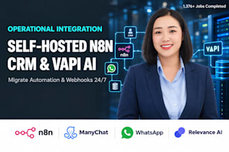 setup self hosted n8n on vps cloud server vapi ai voice agent CRM webhook