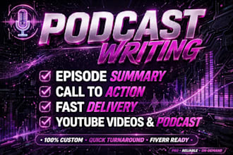 write your podcast content