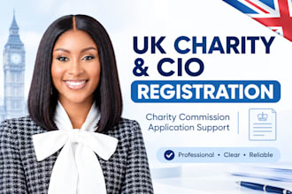 prepare your UK charity cio with charity commission and prepare application
