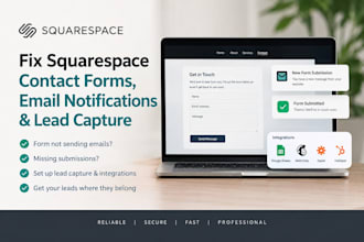 fix squarespace contact forms email notifications  lead capture