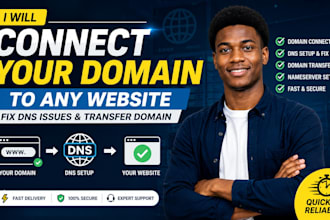 connect domain, fix and transfer any domain to any website
