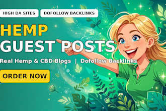 publish hemp guest posts on real hemp and cbd blogs with dofollow backlinks