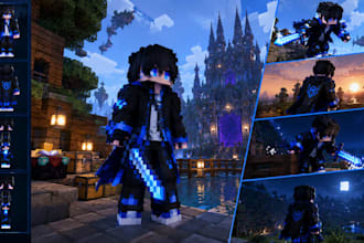 create custom minecraft skins, HD skin designs and unique player skins