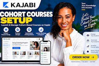 do kajabi cohort courses setup