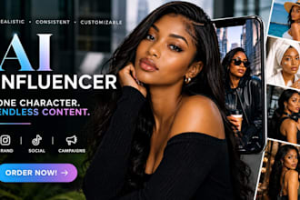 create a realistic ai influencer model for your brand and social media