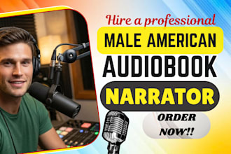 narrate, edit your crime fiction, non fiction, novel acx audiobook narrator
