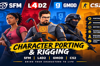 port or rig custom 3d player model to garrys mod gmod