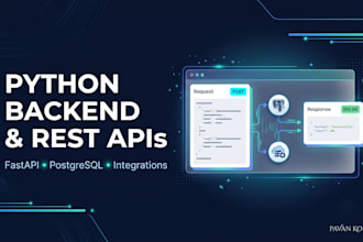 develop a python backend rest API and third party integrations