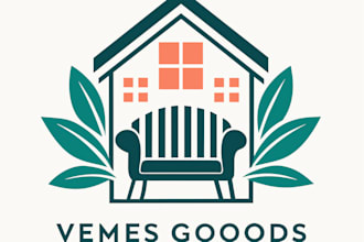 design a home decor brand logo with a cozy scandinavian feel