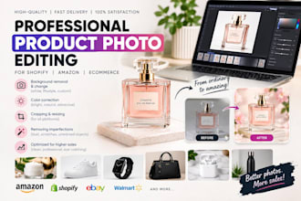 edit amazon, shopify and ecommerce photos