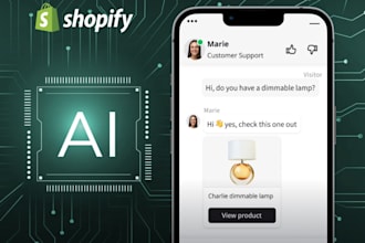 build ai shopify store , ecommerce store design , ai web development , ai saas