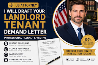 draft your landlord tenant demand letter as a US attorney