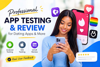 do andriod, ios dating app review, tinder, lgbtq, uiux, beta mobile app testing