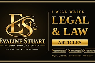 write legal and law related articles
