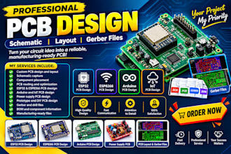 design esp32 esp8266 iot pcb and gerber files