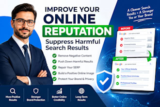 improve online reputation, suppress harmful search results