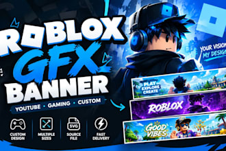 create a custom roblox gfx banner for youtube