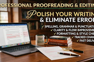 proofread and edit your novel, manuscript proofread, check spelling and grammar
