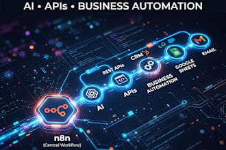 build n8n ai automation workflows, API integrations and business automations