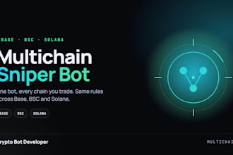 build a multichain crypto sniper bot for base, bsc and solana