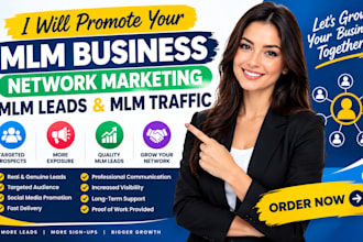 promote your MLM business, network marketing, MLM leads, and MLM traffic