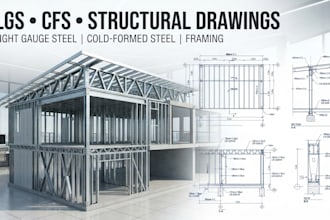 design light gauge steel lgs cfs and structural drawing