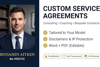 write customized service agreements for your business