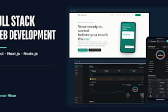 build a full stack web app with react next js and node js