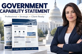create a professional capability statement for government contracts