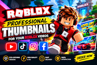 do professional thumbnails for your roblox videos