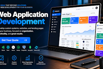 create a complete web application for your business