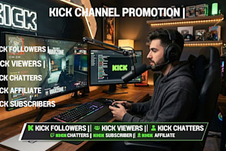 offer kick promotion kick followers kick viewers kick chatters kick affiliate