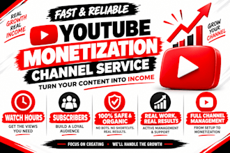 complete youtube channel monetization faster