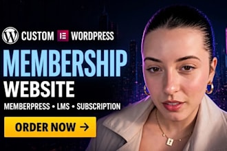 build wordpress membership website subscription website memberpress lms website
